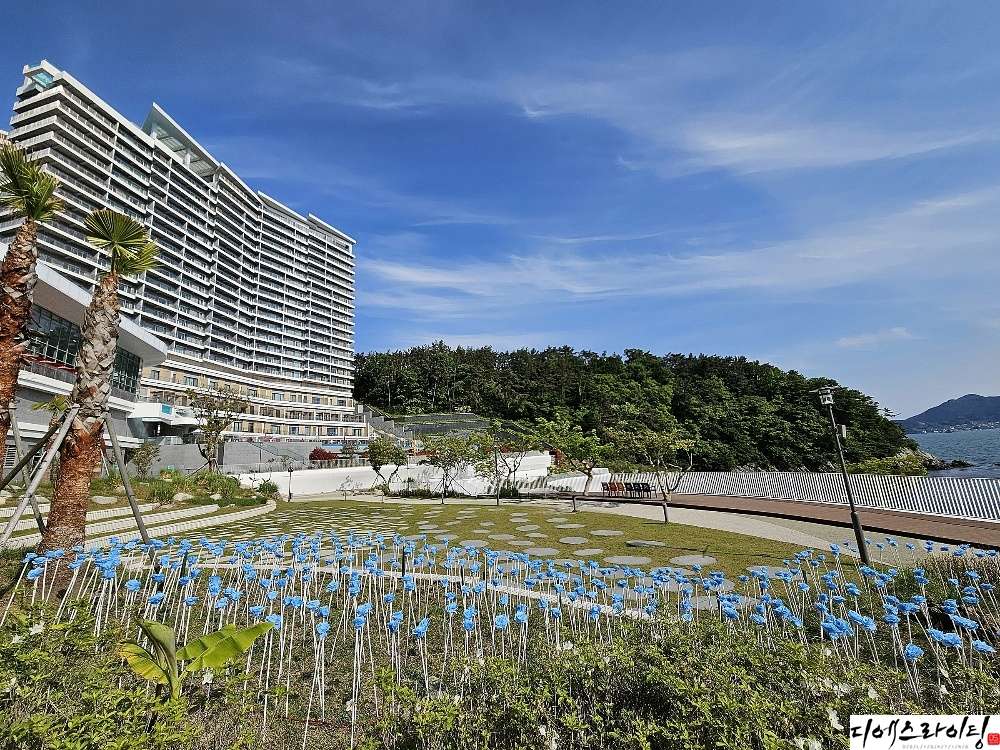 거제 리조트 led장미 시공 대표사진