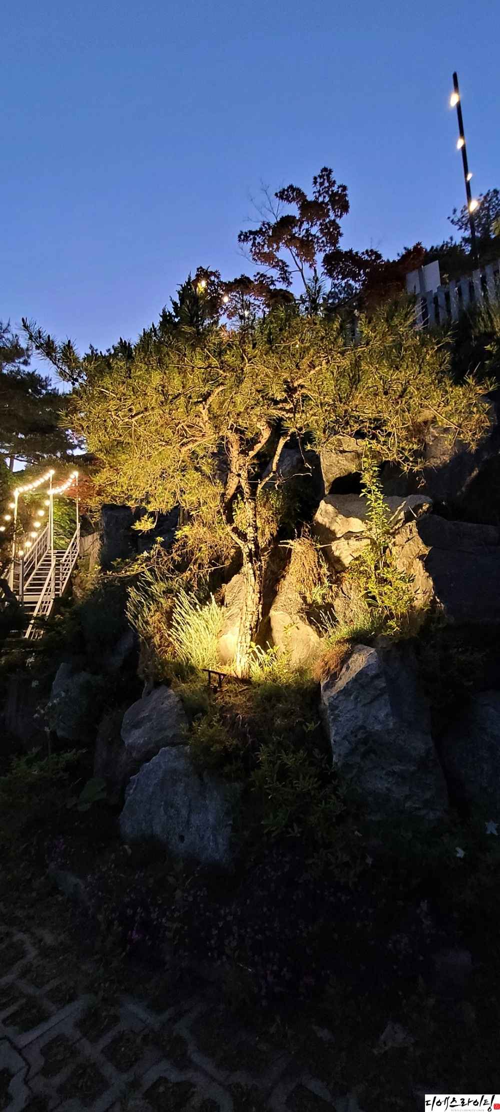 난간을