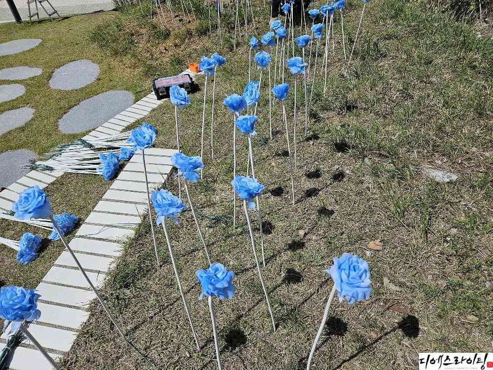 바닷가 무드 led장미 전문 설치 대표사진