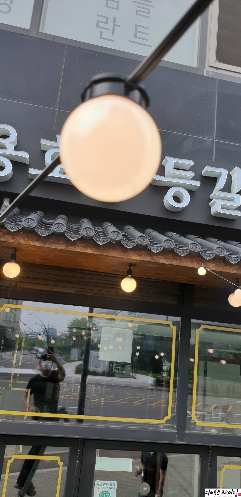 식당 스트링라이트 설치 사례 대표사진