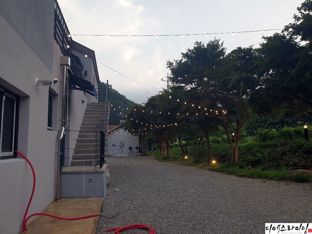 양양 펜션 알전구 설치 대표사진