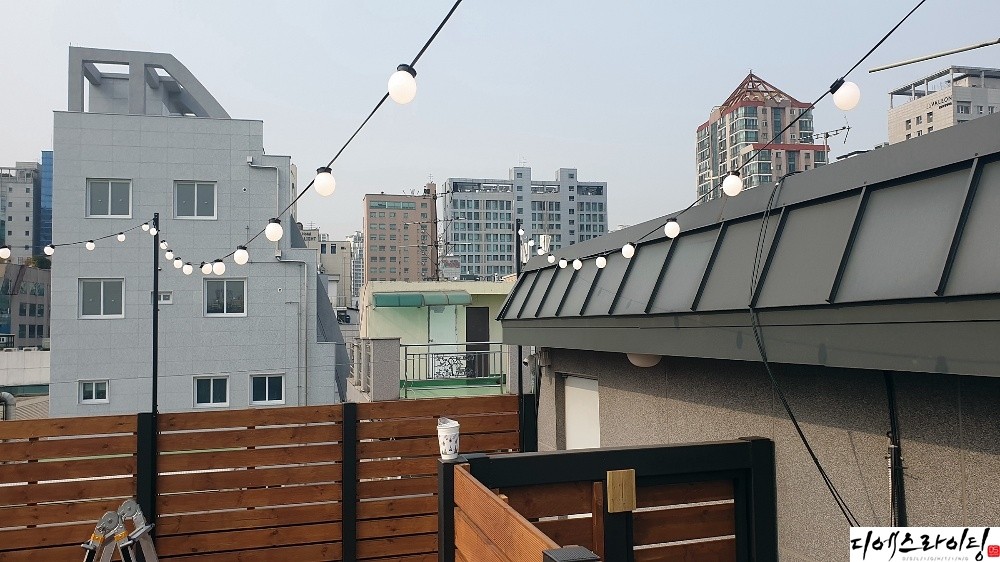 잠실카페 알전구 시공 대표사진