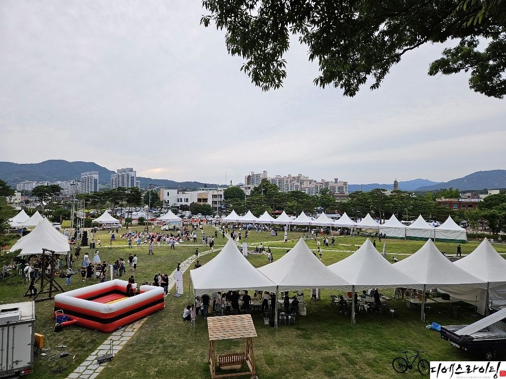 축제현장 라인 줄전구 시공 대표사진
